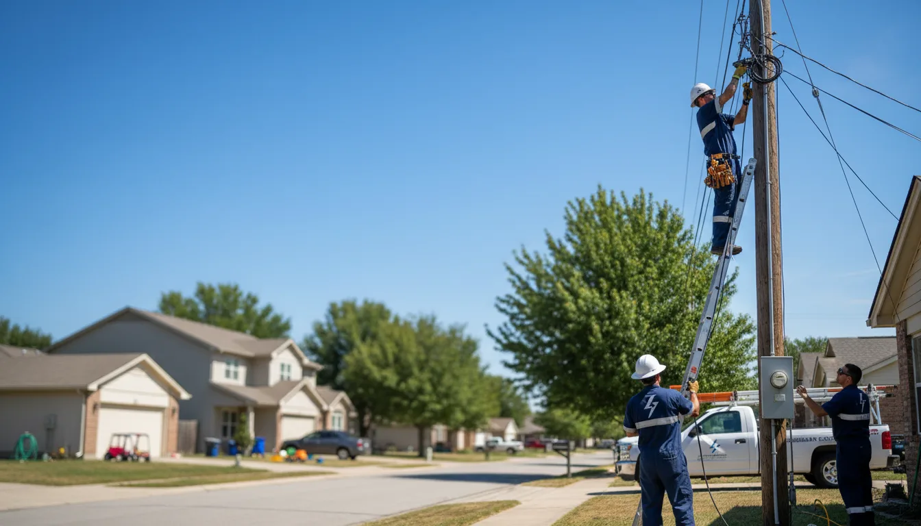 Residential electrician providing installation services in Star, TX